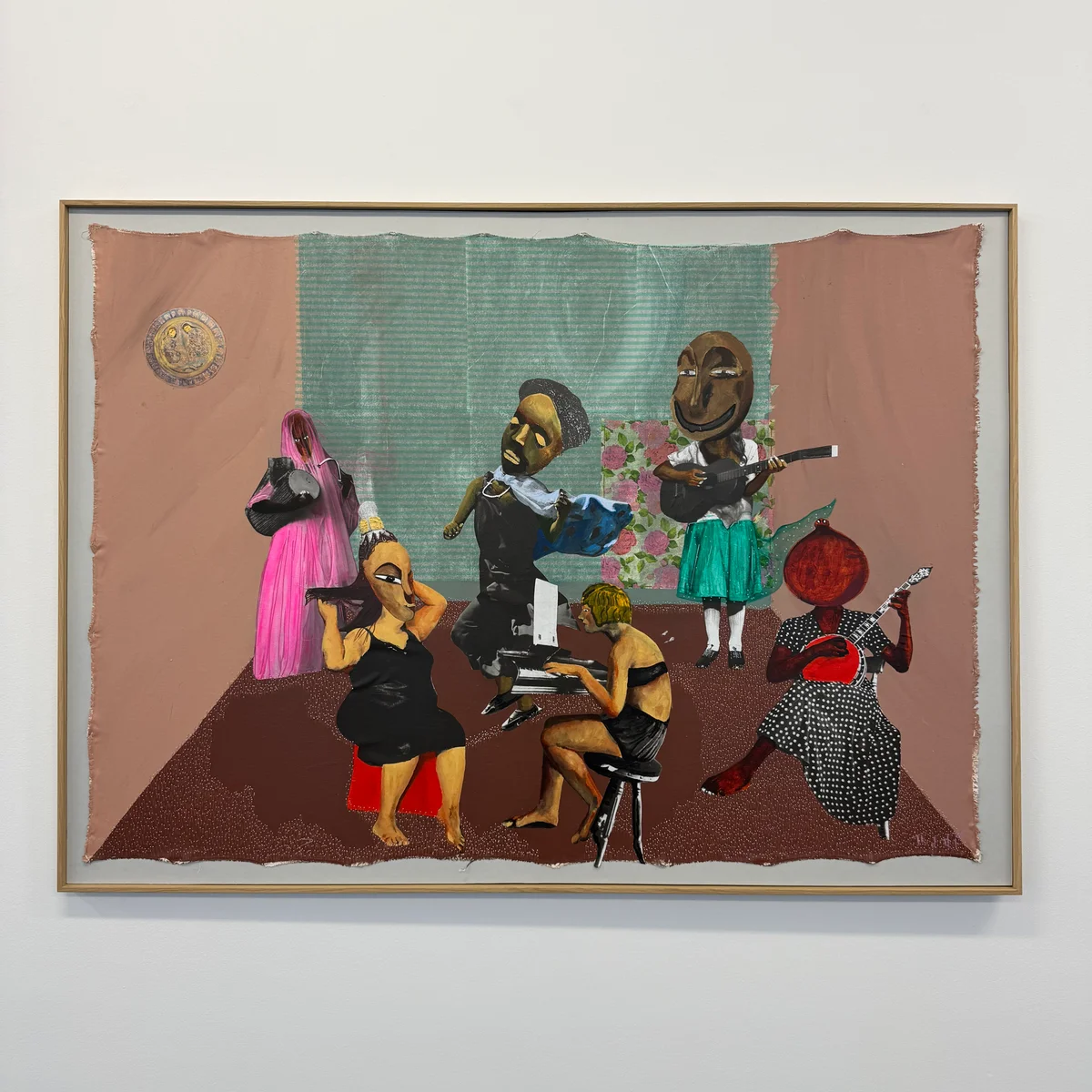 Painting by Tereza Kutala Firmino of the exhibition Tomorrow, I Become a Woman at Nagel Draxler Cologne